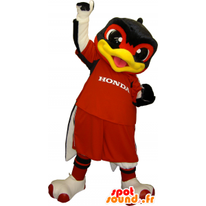 Mascot rød fugl, gul og svart, Passaro, gigantiske, fargerike - MASFR26299 - Yuru-Chara japanske Mascots