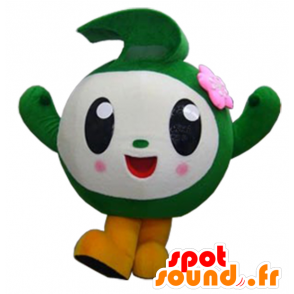 Mascot große grüne und weiße Kugel, genannt Futtsun - MASFR26302 - Yuru-Chara japanischen Maskottchen