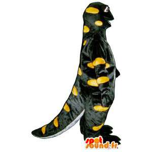 Maskotti musta ja keltainen salamanteri. puku salamander - MASFR006913 - käärme Maskotteja