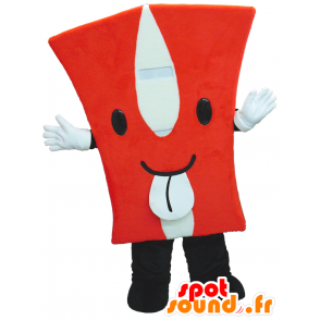 Shaped mascot red capital H - MASFR26308 - Yuru-Chara Japanese mascots