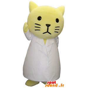 Mascot Hanyan, gato amarelo que veste um pijama branco - MASFR26310 - Yuru-Chara Mascotes japoneses