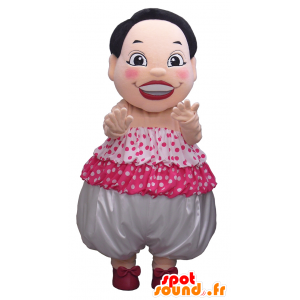 Mascot donna asiatica in abito tradizionale - MASFR26314 - Yuru-Chara mascotte giapponese