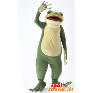 Mascotte de Ippei-kun, grenouille verte et jaune rigolote - MASFR26315 - Mascottes Yuru-Chara Japonaises