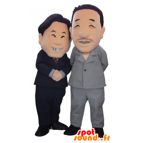 Mascotte de 2 hommes d'affaires Nakata et son mentor Shiba Sensei - MASFR26325 - Mascottes Yuru-Chara Japonaises