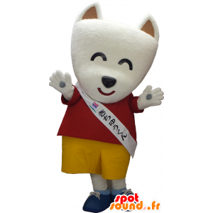 Mascot Kichu kun o żółtym i czerwonym spodenki koszulce - MASFR26331 - Yuru-Chara japońskie Maskotki