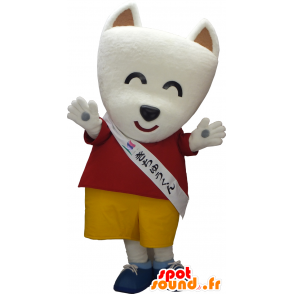 Mascot Kichu kun o żółtym i czerwonym spodenki koszulce - MASFR26331 - Yuru-Chara japońskie Maskotki