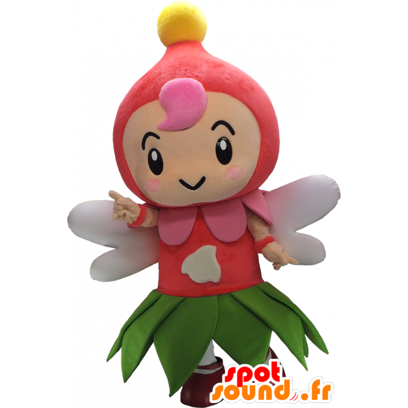 Mascot Kororin, prinsessa, keiju, pukeutunut vaaleanpunainen - MASFR26333 - Mascottes Yuru-Chara Japonaises
