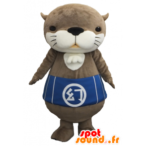 Mascot Maboroshimaboroshi chan, grå og blå katt - MASFR26342 - Yuru-Chara japanske Mascots
