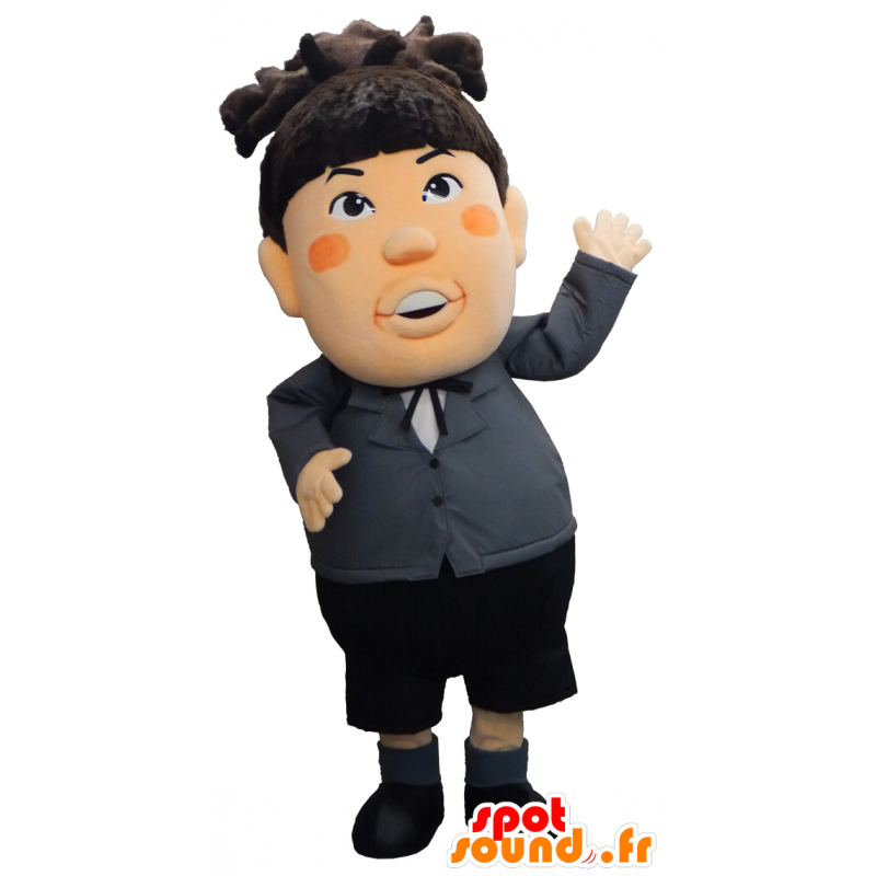 Murakami mascot, a man in a black suit, with a tie - MASFR26351 - Yuru-Chara Japanese mascots