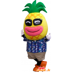 Pan Paipuru maskotka, gigant ananas, żółty, różowy i zielony - MASFR26361 - Yuru-Chara japońskie Maskotki