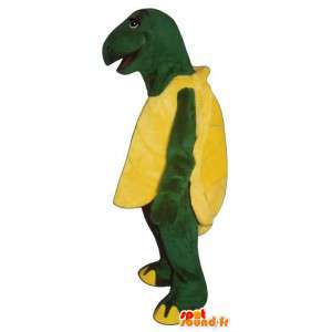 Mascot gul og grønn skilpadde, giganten - MASFR006919 - Turtle Maskoter