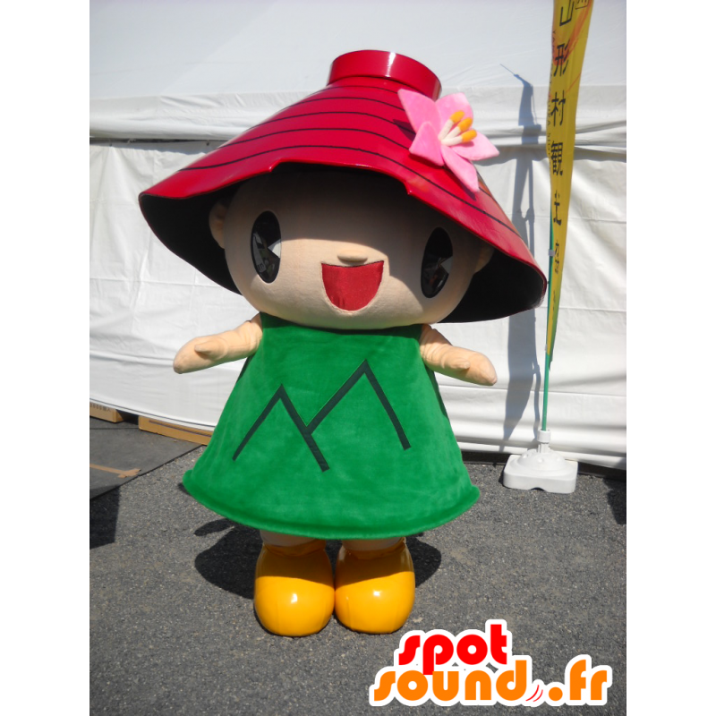 Mascot Yamagata, gestürzt riesigen Blumentopf - MASFR26365 - Yuru-Chara japanischen Maskottchen