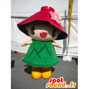 Mascotte de Yamagata, pot de fleurs géant renversé - MASFR26365 - Mascottes Yuru-Chara Japonaises