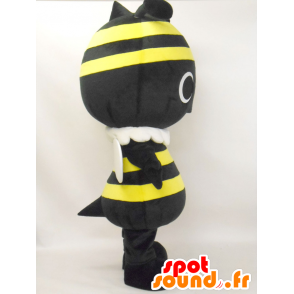 Mascot Pachi Kimi, gul, svart bee med en tryllestav - MASFR26370 - Yuru-Chara japanske Mascots