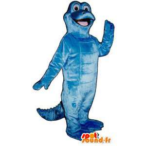 Blau Dinosaurier-Maskottchen. Blau Dinosaurier-Kostüm - MASFR006920 - Maskottchen-Dinosaurier