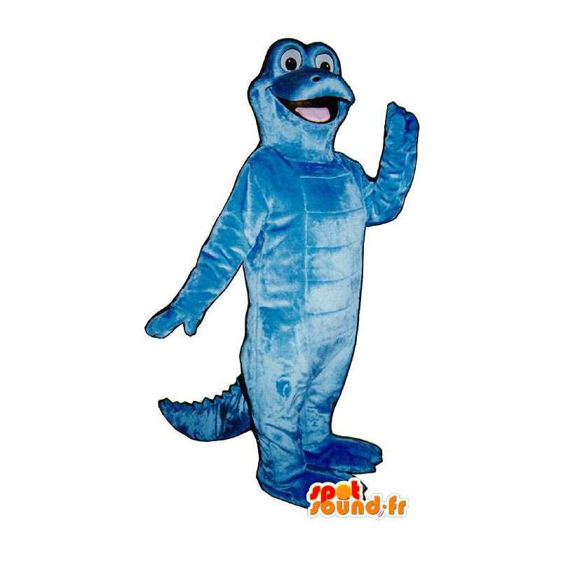 Blauw dinosaurus mascotte. Blue Dinosaur Costume - MASFR006920 - Dinosaur Mascot