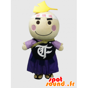 Mr. Torre maskot, hvit mann med et rundt hode - MASFR26371 - Yuru-Chara japanske Mascots