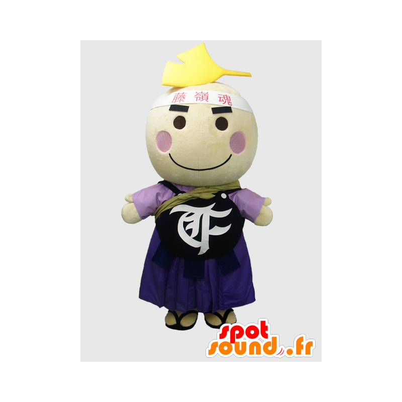 Pan Torre maskot, bílý muž s kulatou hlavou - MASFR26371 - Yuru-Chara japonské Maskoti