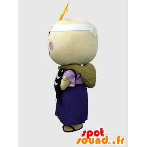 Mr. Torre maskot, hvit mann med et rundt hode - MASFR26371 - Yuru-Chara japanske Mascots