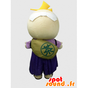 Pan Torre maskot, bílý muž s kulatou hlavou - MASFR26371 - Yuru-Chara japonské Maskoti