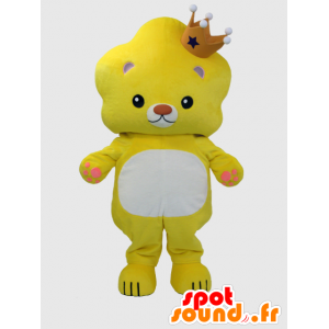 Hareyon kun lion mascot, with a crown - MASFR26377 - Yuru-Chara Japanese mascots