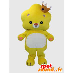 Mascotte de lionceau Hareyon kun, avec une couronne - MASFR26377 - Mascottes Yuru-Chara Japonaises