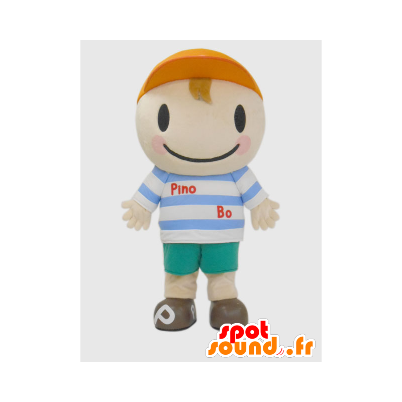 Mascotte de Pinobo, petit garçon habillé en tenue de marin - MASFR26379 - Mascottes Yuru-Chara Japonaises