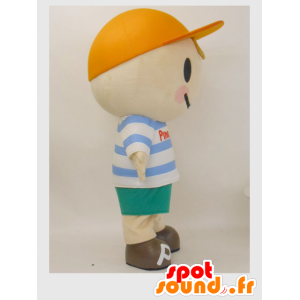 Mascotte de Pinobo, petit garçon habillé en tenue de marin - MASFR26379 - Mascottes Yuru-Chara Japonaises