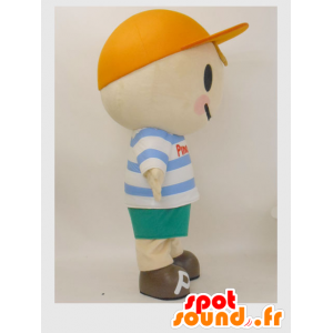 Mascota Pinobo, un pequeño niño vestido con un traje de marinero - MASFR26379 - Yuru-Chara mascotas japonesas
