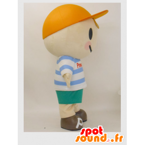 Mascot Pinobo kleine jongen gekleed in zeemansuitrusting - MASFR26379 - Yuru-Chara Japanse Mascottes