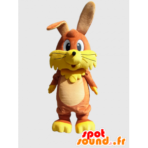 Mascota Hokkun, conejito marrón grande con grandes orejas - MASFR26382 - Yuru-Chara mascotas japonesas