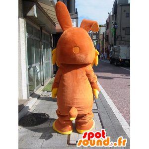 Mascota Hokkun, conejito marrón grande con grandes orejas - MASFR26382 - Yuru-Chara mascotas japonesas