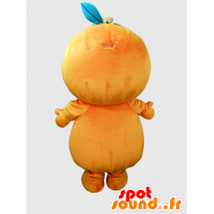 Mascota Pon-chan, naranja, mandarina, con una gran cabeza - MASFR26383 - Yuru-Chara mascotas japonesas