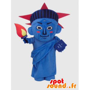Estatua de Bob Milagro mascota, azul y rojo - MASFR26384 - Yuru-Chara mascotas japonesas