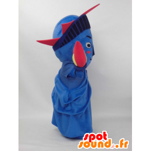 Statue von Bob Maskottchen Miracle, blau und rot - Japanische Yuru-Chara-Maskottchen - MASFR26384 - SpotSound.fr