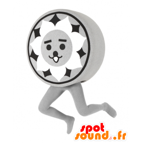 Mascotte gray, white, black and round, Poker Chip - MASFR26398 - Yuru-Chara Japanese mascots