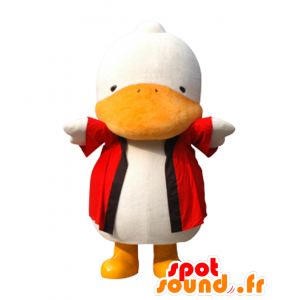 Mascot Sugamo Jizo pato blanco y naranja, el gigante - MASFR26404 - Yuru-Chara mascotas japonesas