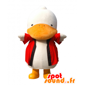 Mascot Sugamo Jizo bílá kachna a oranžové, obří - MASFR26404 - Yuru-Chara japonské Maskoti