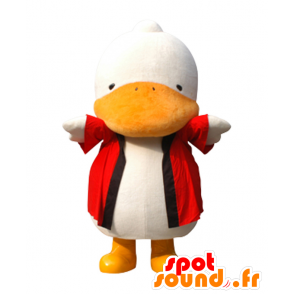 Mascotte de Sugamo Jizo, canard blanc et orange, géant - MASFR26404 - Mascottes Yuru-Chara Japonaises