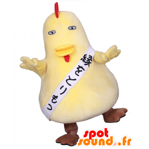 Mascota Torimochan, gran gallo amarillo, regordeta pollo y divertida - MASFR26412 - Yuru-Chara mascotas japonesas