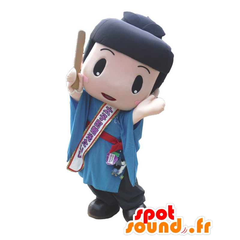 Mascotte de Taishi-kun, personnage avec un chapeau noir - MASFR26414 - Mascottes Yuru-Chara Japonaises