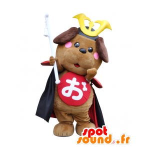 Mascot Okewanko cão Samurai com armadura vermelha - MASFR26417 - Yuru-Chara Mascotes japoneses