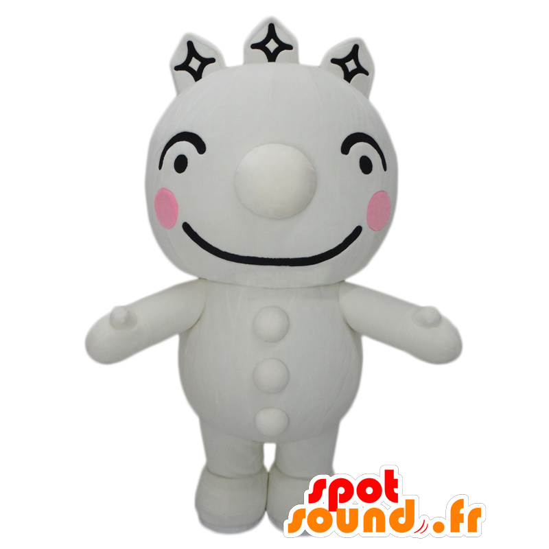 Mascot Tokamachi, weiß und schwarz Charakter - MASFR26421 - Yuru-Chara japanischen Maskottchen