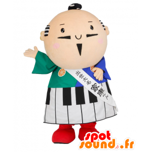 Mascot mann, musiker, med et piano keyboard - MASFR26423 - Yuru-Chara japanske Mascots