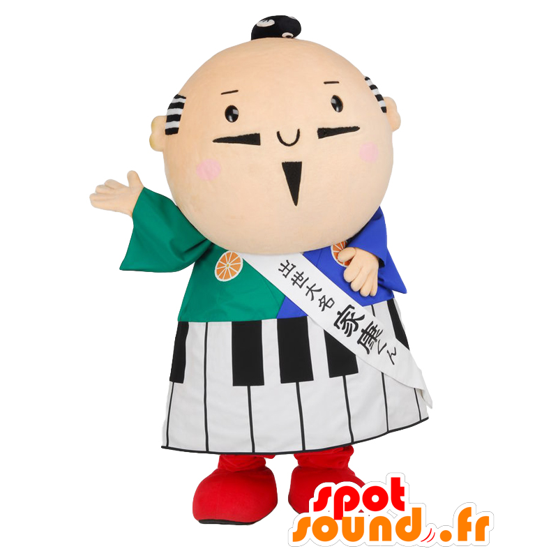 Mascot mann, musiker, med et piano keyboard - MASFR26423 - Yuru-Chara japanske Mascots