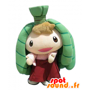 Mascot Chimakichi, jente med grønt hår - MASFR26434 - Yuru-Chara japanske Mascots