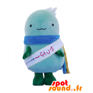 Mascot Yappu, blauw fruit, groente glimlachen - MASFR26436 - Yuru-Chara Japanse Mascottes