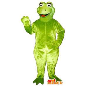 Green frog mascot, simple - MASFR006931 - Mascots frog