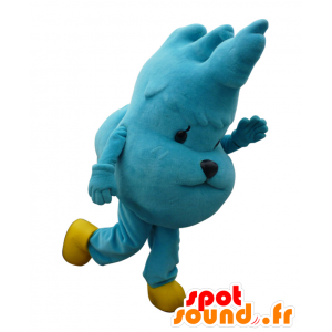 Mascot Biwakoguma, sininen koira, jättiläinen - MASFR26440 - Mascottes Yuru-Chara Japonaises