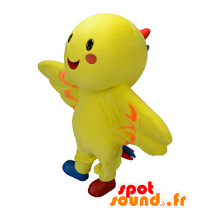 Mascot Habatan riesigen gelben Vogel - MASFR26443 - Yuru-Chara japanischen Maskottchen